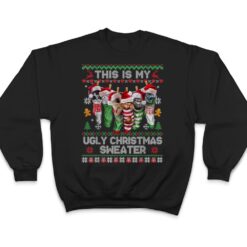 Santa Cats Pajama This is My Ugly Christmas Kittens Sweater T Shirt - Dream Art Europa