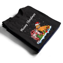 Santa Hat Cat Xmas For Girls Kids Meowy Cat Christmas T Shirt - Dream Art Europa