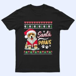 Santa Paws Christmas Dog Merry Christmas Funny Xmas T Shirt