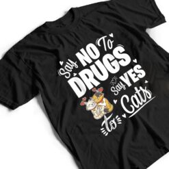 Say No To Drugs Say Yes To Cats Red Ribbon Week T Shirt - Dream Art Europa