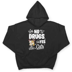 Say No To Drugs Say Yes To Cats Red Ribbon Week T Shirt - Dream Art Europa