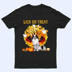 Scary Japanese Chin Dog Witch Hat Halloween Lick Or Treat T Shirt