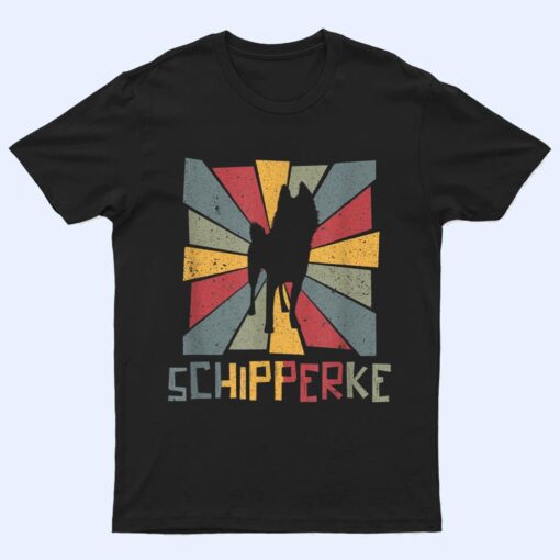 Schipperke Vintage dog dogs paw Schipperke accessories T Shirt