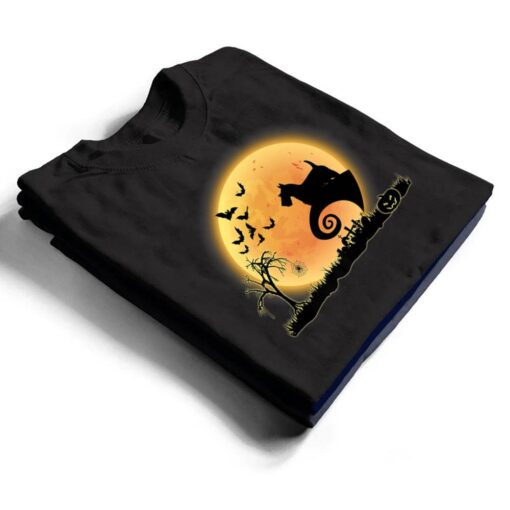 Scottish Terrier Scary And Moon Dog Funny Halloween Costume T Shirt