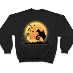 Scottish Terrier Scary And Moon Dog Funny Halloween Costume T Shirt - Dream Art Europa