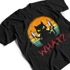 Serial Killer Halloween Cat T Shirt - Dream Art Europa