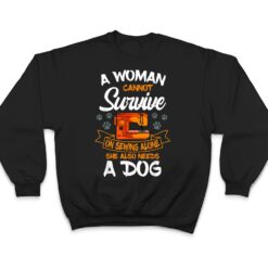 Sewing Dog Lover Sew Fabric Sewer Tailor Stitcher Sewist T Shirt - Dream Art Europa