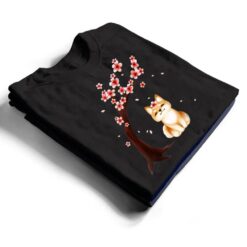 Shiba Inu Dog Japanese Cherry Blossom Sakura Flower T Shirt - Dream Art Europa