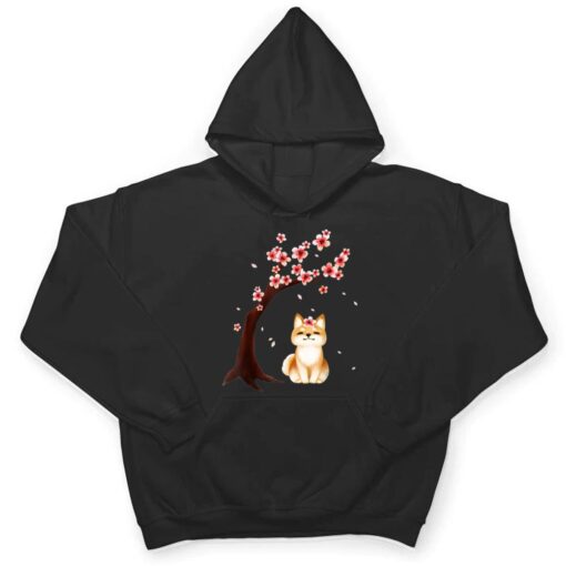 Shiba Inu Dog Japanese Cherry Blossom Sakura Flower T Shirt