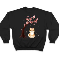 Shiba Inu Dog Japanese Cherry Blossom Sakura Flower T Shirt - Dream Art Europa