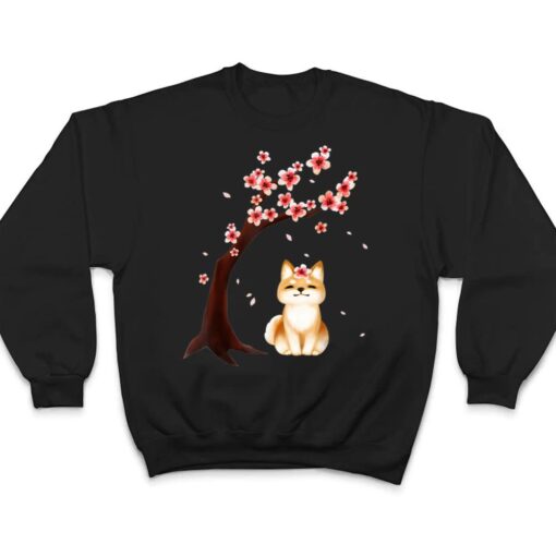 Shiba Inu Dog Japanese Cherry Blossom Sakura Flower T Shirt