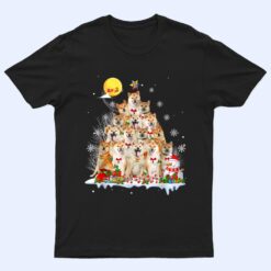 Shiba Inu Dog Lover Matching Santa Christmas Tree T Shirt