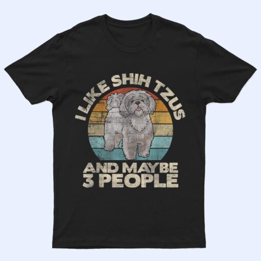 Shih Tzu , Funny Dog Lover , Retro Shih Tzu T Shirt