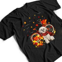 Shih Tzu Bike Autumn Dog Leaf Fall Funny Fall Y'all T Shirt - Dream Art Europa