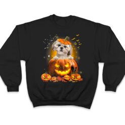 Shih Tzu Pumpkin Funny Cute Dog Lover Halloween T Shirt - Dream Art Europa