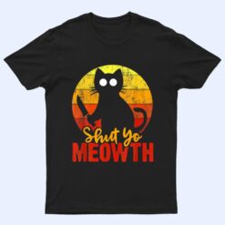 Shut Your Meowth Gory Halloween Cat With Knife Murderous T Shirt