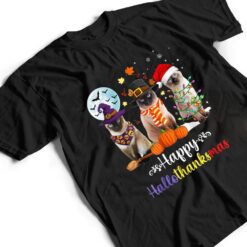 Siamese Cat Halloween Merry Christmas Happy Hallothanksmas T Shirt - Dream Art Europa