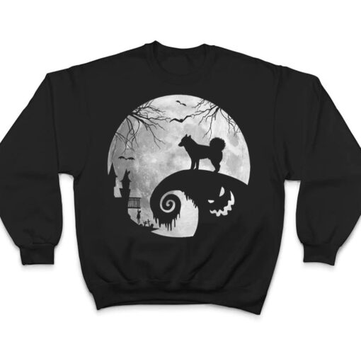 Siberian Husky And Moon Halloween Costume Dog Lover Funny T Shirt