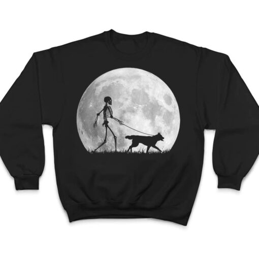 Siberian Husky Halloween Skeleton Funny Dog Gift T Shirt