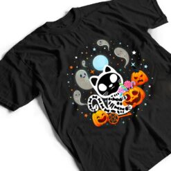 Skeleton Cat Halloween Shirt Kids Spooky Black Cat Halloween T Shirt - Dream Art Europa