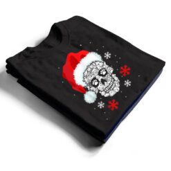 Skull Dog Santa Hat Gifts Christmas Pajama Xmas Idea Men T Shirt - Dream Art Europa