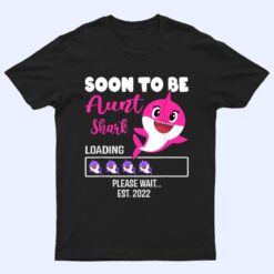 Soon To Be Aunt Shark Est Pregnancy Announcement T Shirt