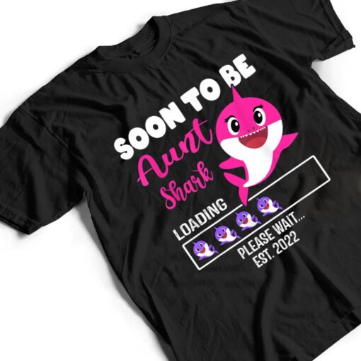 Soon To Be Aunt Shark Est Pregnancy Announcement T Shirt