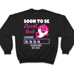 Soon To Be Aunt Shark Est Pregnancy Announcement T Shirt - Dream Art Europa