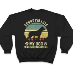 Sorry I'm Late My Dog Was Sitting On Me Pit Bull Ver 2 T Shirt - Dream Art Europa