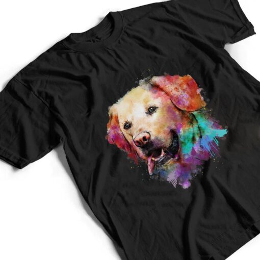 Splash Art Labrador Retriever Funny Dog Animal Lover Novelty T Shirt