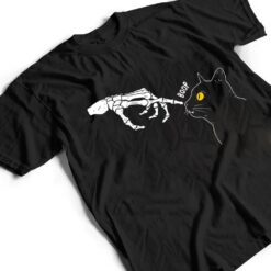 Spooky Boop Black Cat Skeleton Hands Halloween Witchy T Shirt - Dream Art Europa