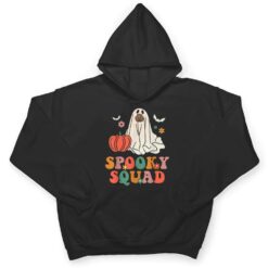 Spooky Squad Dog Boo Pumpkin Ghost Halloween Groovy Retro T Shirt - Dream Art Europa