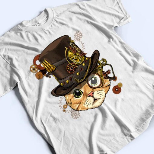 Steampunk Gothic Cat Kitten Mechanical Animal Pet Cat Lover T Shirt