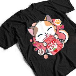 Strawberry Milk Cat Cute Kawaii Kitten Anime Gift Teen Girls T Shirt - Dream Art Europa