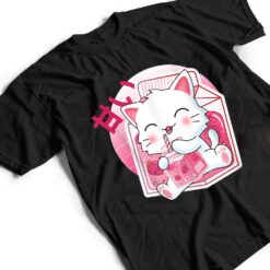 Strawberry Milk Cat Cute Kawaii Kitten Anime Gift Ver 2 T Shirt - Dream Art Europa