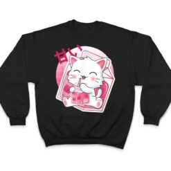 Strawberry Milk Cat Cute Kawaii Kitten Anime Gift Ver 2 T Shirt - Dream Art Europa