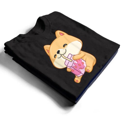 Strawberry Milk, Kawaii Dog Shiba Inu T Shirt