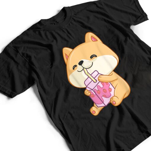 Strawberry Milk, Kawaii Dog Shiba Inu T Shirt