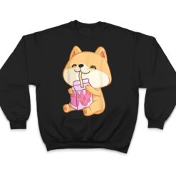 Strawberry Milk, Kawaii Dog Shiba Inu T Shirt - Dream Art Europa