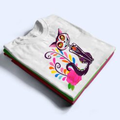 Sugar Skull Cat Halloween Day Of The Dead Dia De Los Muertos T Shirt - Dream Art Europa