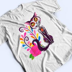 Sugar Skull Cat Halloween Day Of The Dead Dia De Los Muertos T Shirt - Dream Art Europa