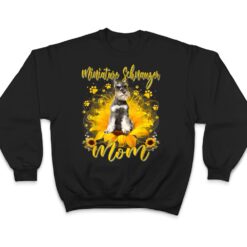 Sunflower Best Dog Mom Ever Funny Miniature Schnauzer Dog T Shirt - Dream Art Europa