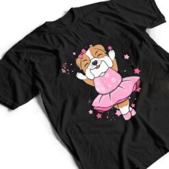 Sweet pink Ballerina English Bulldog Dog Ballett in Tutu T Shirt - Dream Art Europa