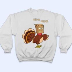 Thanksgiving Cat Funny Fake Cat Meow Thanksgiving Turkey Dab T Shirt - Dream Art Europa