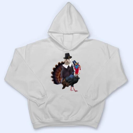 Thanksgiving Cat Pilgrim Costume Thanksgiving Turkey T Shirt