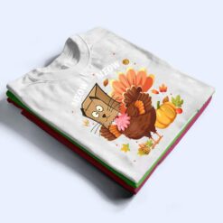 Thanksgiving Funny Turkey Fake Cat Meow Kitty Cats Lover Ver 1 T Shirt - Dream Art Europa