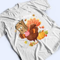 Thanksgiving Funny Turkey Fake Cat Meow Kitty Cats Lover Ver 1 T Shirt - Dream Art Europa