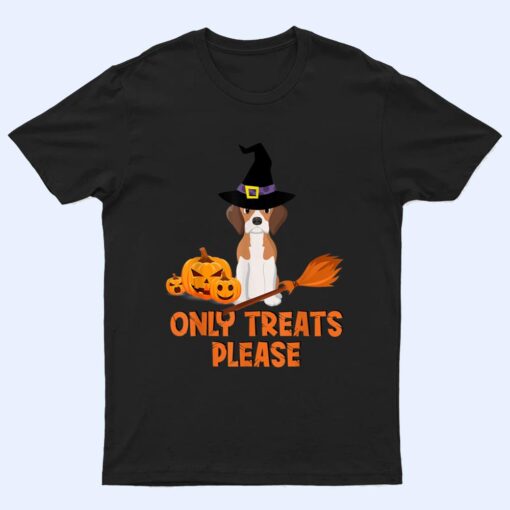The Beagles With A Wizard Hat Pumpkin Funny Halloween Party T Shirt
