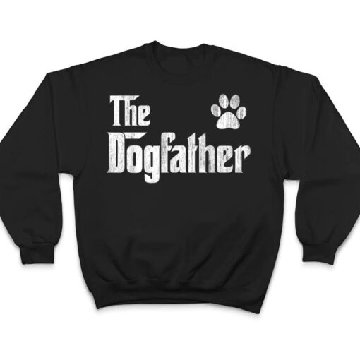 The Dogfather Gift for Dog Dad gift for Men Best Dog Dad Paw T Shirt