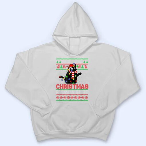 This Is My Christmas Pajama  Black Cat Lover Christmas Ver 2 T Shirt